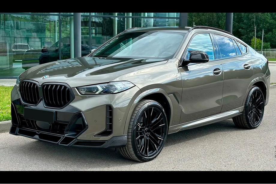 BMW X6 G06 2019–2027 Lip spojler na predný nárazník Lip LRT (pre M-Sport 2023+, karbón) Fotografia 4