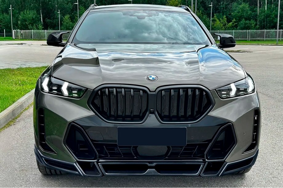 BMW X6 G06 2019–2027 Lip spojler na predný nárazník Lip LRT (pre M-Sport 2023+, karbón) Fotografia 2