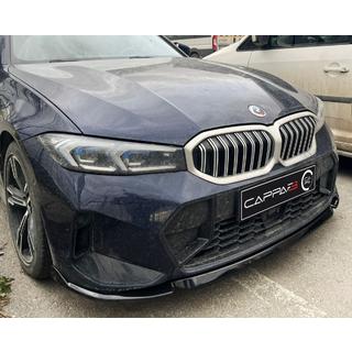 Lip predného nárazníka EuroCap V1 (pre M-Performance 2022-, lesklá čierna) BMW 3. rad G20/G21 2018– fotografia 2