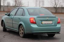 Chevrolet Lacetti 2003–2024 Zadný ochranný rám AK002 Black (42 mm, nerez) fotografia 4