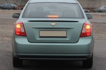 Chevrolet Lacetti 2003–2024 Zadný ochranný rám AK002 Black (42 mm, nerez) fotografia 2