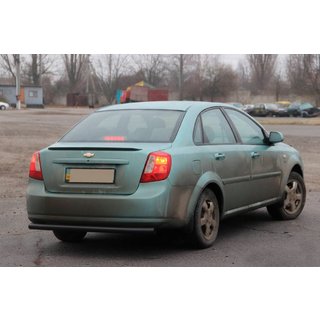 Zadný ochranný rám AK002 Black (42 mm, nerez) Chevrolet Lacetti 2003–2024 fotografia 3