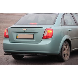 Zadný ochranný rám AK002 Black (42 mm, nerez) Chevrolet Lacetti 2003–2024 fotografia 1