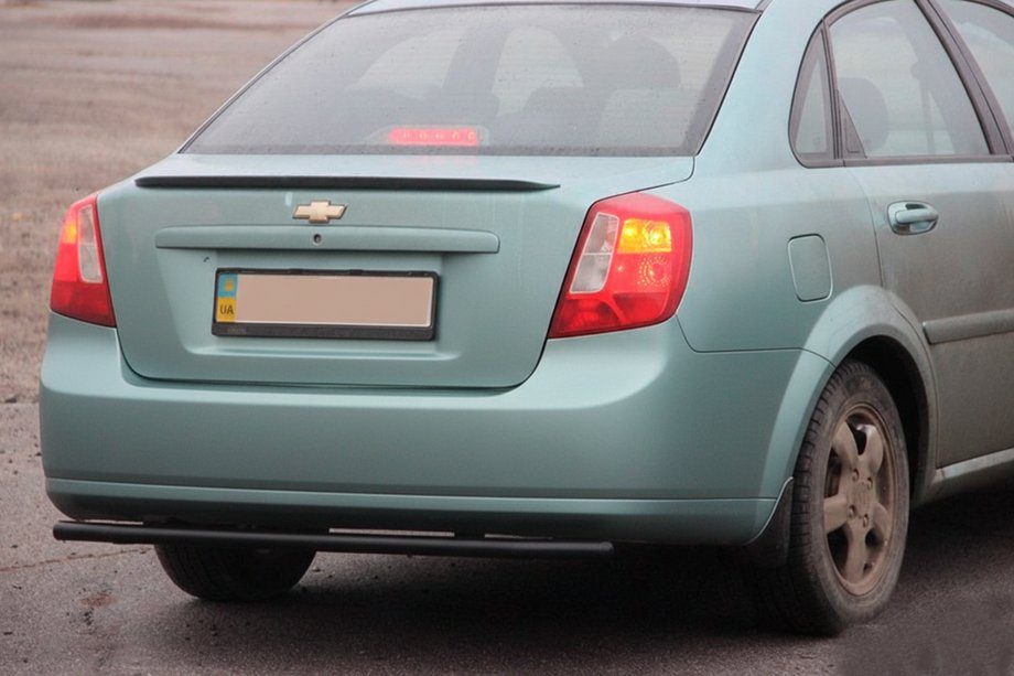 Chevrolet Lacetti 2003–2024 Zadný ochranný rám AK002 Black (42 mm, nerez) Image