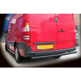 Zadný ochranný oblúk AK002 Black (nerez) Mercedes Sprinter W906 2006–2018 fotografia 1