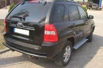 Kia Sportage 2004–2010 Zadný ochranný oblúk AK002 Black (nerez) fotografia 2