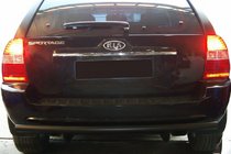Kia Sportage 2004–2010 Zadný ochranný oblúk AK002 Black (nerez) fotografia 3