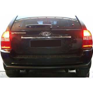 Zadný ochranný oblúk AK002 Black (nerez) Kia Sportage 2004–2010 fotografia 3