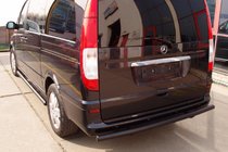 Mercedes Vito W639 2004–2014 Zadný ochranný oblúk AK002 Black (nerez) fotografia 7