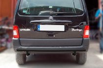 Citroen Berlingo 1996–2008 Zadný ochranný rám Black (nerez) fotografia 1