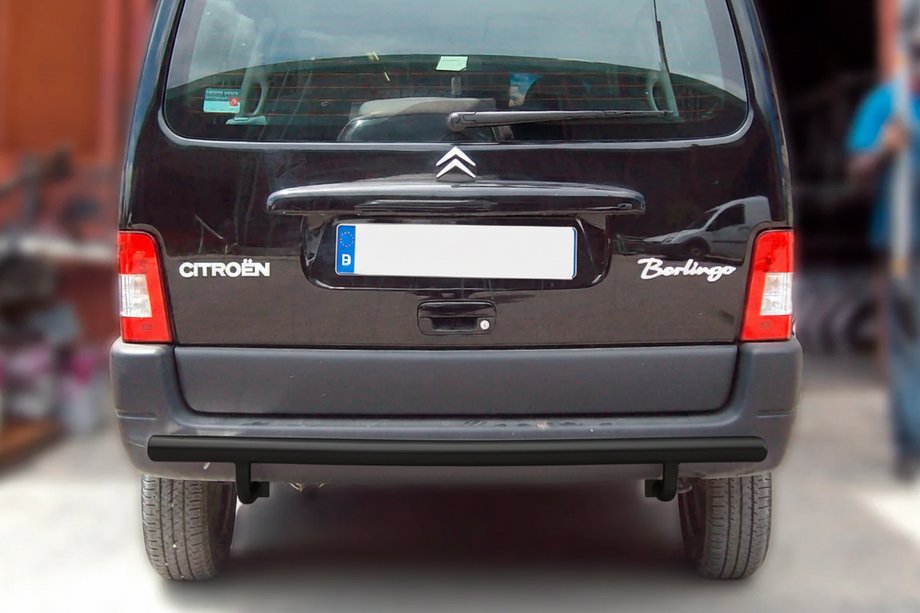 Citroen Berlingo 1996–2008 Zadný ochranný rám Black (nerez) Image