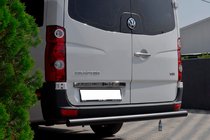 Volkswagen Crafter 2006–2016 Zadný ochranný oblúk AK002 Black (nerez) fotografia 2