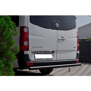 Zadný ochranný oblúk AK002 Black (nerez) Volkswagen Crafter 2006–2016 fotografia 2