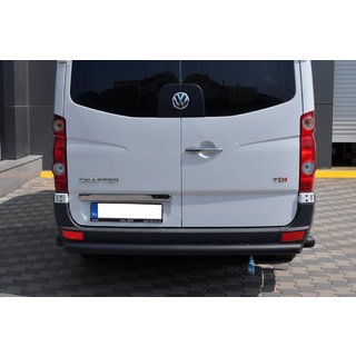 Zadný ochranný oblúk AK002 Black (nerez) Volkswagen Crafter 2006–2016 fotografia 1