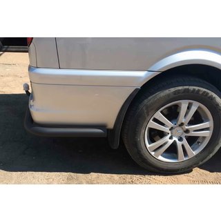 Zadné rohové chrániče AK003 Black (2 ks, nerez) Mercedes Viano 2004–2014 fotografia 1