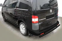Volkswagen T5 Transporter 2003–2010 Zadný ochranný oblúk AK002 Black (nerez) fotografia 6