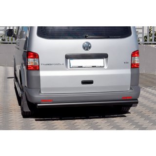Zadný ochranný oblúk AK002 Black (nerez) Volkswagen T5 Transporter 2003–2010 fotografia 4