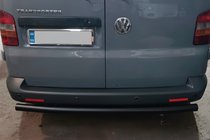 Volkswagen T5 Multivan 2003–2010 Zadný ochranný oblúk AK002 Black (nerez) fotografia 5
