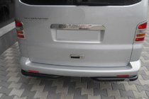 Volkswagen T5 Transporter 2003–2010 Zadné rohové chrániče AK003 Black (2 ks, nerez) fotografia 1