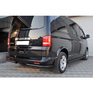 Zadné rohové chrániče AK003 Black (2 ks, nerez) Volkswagen T5 Transporter 2003–2010 fotografia 3