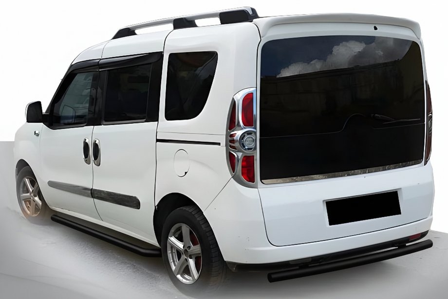 Opel Combo 2012–2018 Zadný oblúk Black (nehrdzavejúca oceľ) Image