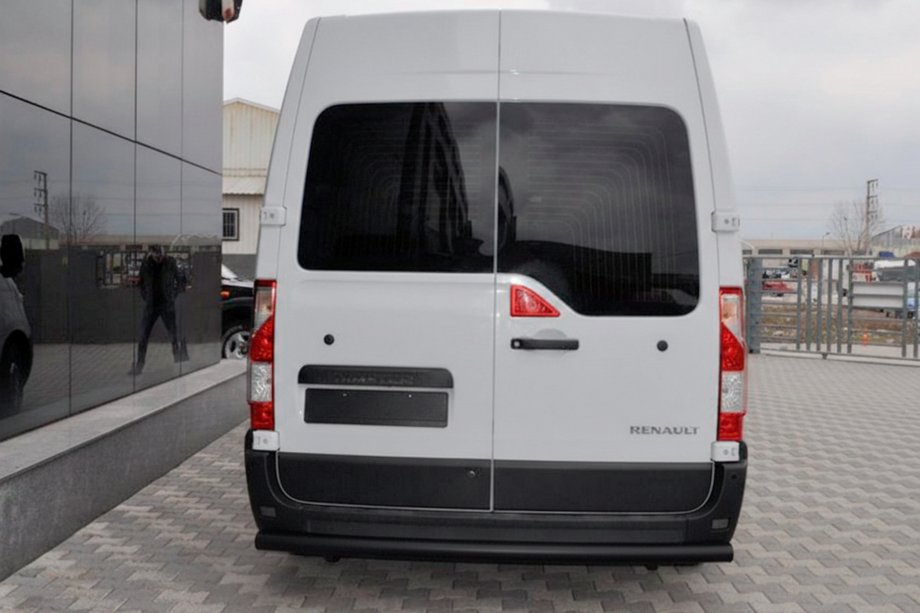 Nissan NV400 2010–2024 Zadný oblúk Black (nehrdzavejúca oceľ) Fotografia 1