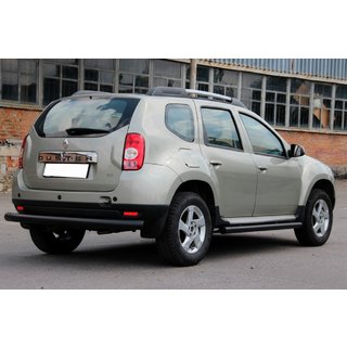 Zadná rovná ochranná tyč Black (nerez) Renault Duster 2008–2017 fotografia 2