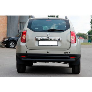 Zadná rovná ochranná tyč Black (nerez) Renault Duster 2008–2017 fotografia 1