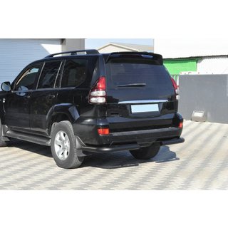 Zadné rohové diely AK003 Black (2 ks, nehrdzavejúca oceľ) Toyota Land Cruiser Prado 120 2002–2009 fotografia 3