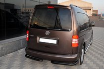 Volkswagen Caddy 2010–2015 Zadné rohové diely AK003 Black (2 ks, nehrdzavejúca oceľ) fotografia 2