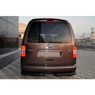 Zadné rohové diely AK003 Black (2 ks, nehrdzavejúca oceľ) Volkswagen Caddy 2010–2015 fotografia 1