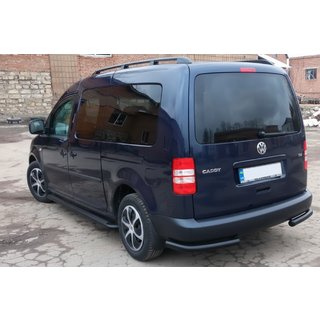 Zadné rohové diely AK003 Black (2 ks, nehrdzavejúca oceľ) Volkswagen Caddy 2010–2015 fotografia 4