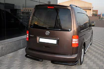 Volkswagen Caddy 2004–2010 Zadné rohové diely AK003 Black (2 ks, nehrdzavejúca oceľ) fotografia 2