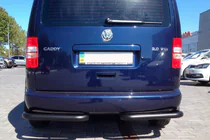Volkswagen Caddy 2004–2010 Zadné rohové diely AK003 Black (2 ks, nehrdzavejúca oceľ) fotografia 8