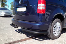 Volkswagen Caddy 2004–2010 Zadné rohové diely AK003 Black (2 ks, nehrdzavejúca oceľ) fotografia 9