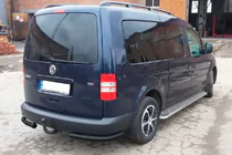 Volkswagen Caddy 2004–2010 Zadné rohové diely AK003 Black (2 ks, nehrdzavejúca oceľ) fotografia 6
