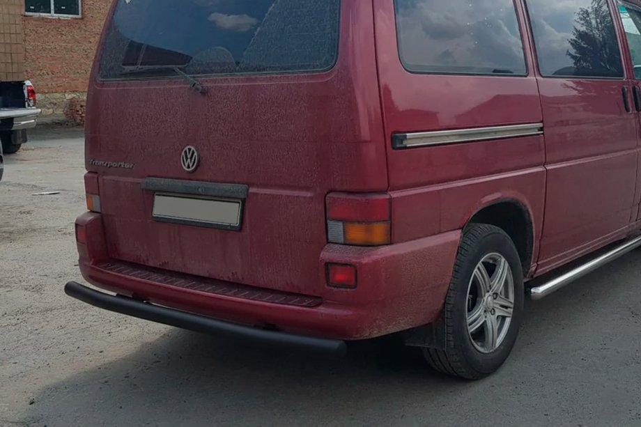 Volkswagen T4 Caravelle/Multivan 1990–2003 Zadný ochranný oblúk AK002 Black (nerez) Fotografia 1