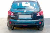 Nissan Qashqai 2007–2010 Zadný ochranný oblúk AK007 Black (nerez) fotografia 1