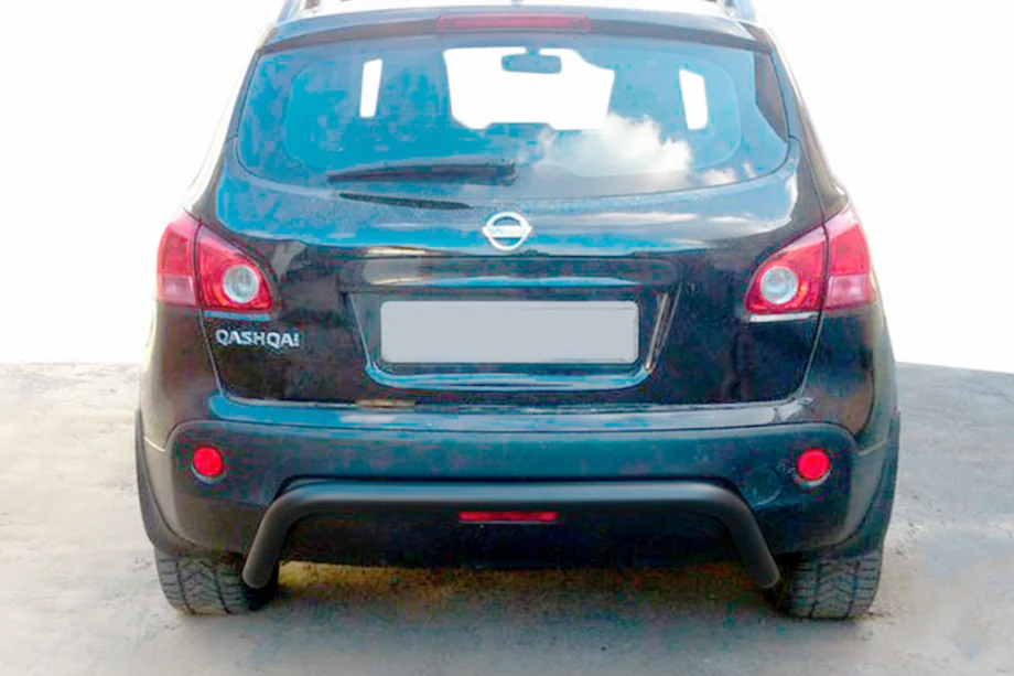 Nissan Qashqai 2010–2014 Zadný ochranný oblúk AK007 Black (nerez) Fotografia 1