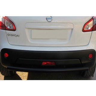 Zadná rovná ochranná tyč Black (nerez) Nissan Qashqai 2010–2014 fotografia 2