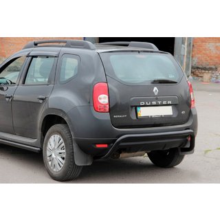 Zadný ochranný oblúk Black (nerez) Renault Duster 2008–2017 fotografia 1