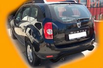 Dacia Duster 2008–2018 Zadný ochranný oblúk Black (nerez) fotografia 5