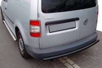Volkswagen Caddy 2010–2015 Zadný oblúk Black (2 ks, nerez) fotografia 2