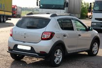 Dacia Sandero 2013–2020 Zadný ochranný oblúk AK002 Black (nerez) fotografia 5