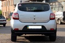Dacia Sandero 2013–2020 Zadný ochranný oblúk AK002 Black (nerez) fotografia 6