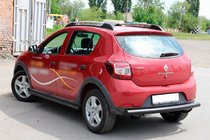 Dacia Sandero 2013–2020 Zadný ochranný oblúk AK002 Black (nerez) fotografia 8