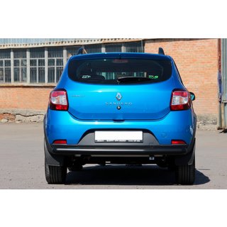 Zadný ochranný oblúk AK002 Black (nerez) Dacia Sandero 2013–2020 fotografia 4