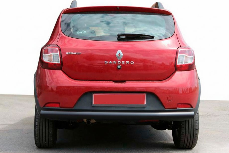 Dacia Sandero 2013–2020 Zadný ochranný oblúk AK002 Black (nerez) Image