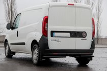 Fiat Doblo II 2010–2022 Zadné rohové ochranné tyče AK003 Black (nehrdzavejúca oceľ) fotografia 4