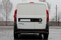 Fiat Doblo II 2010–2022 Zadné rohové ochranné tyče AK003 Black (nehrdzavejúca oceľ) fotografia 3